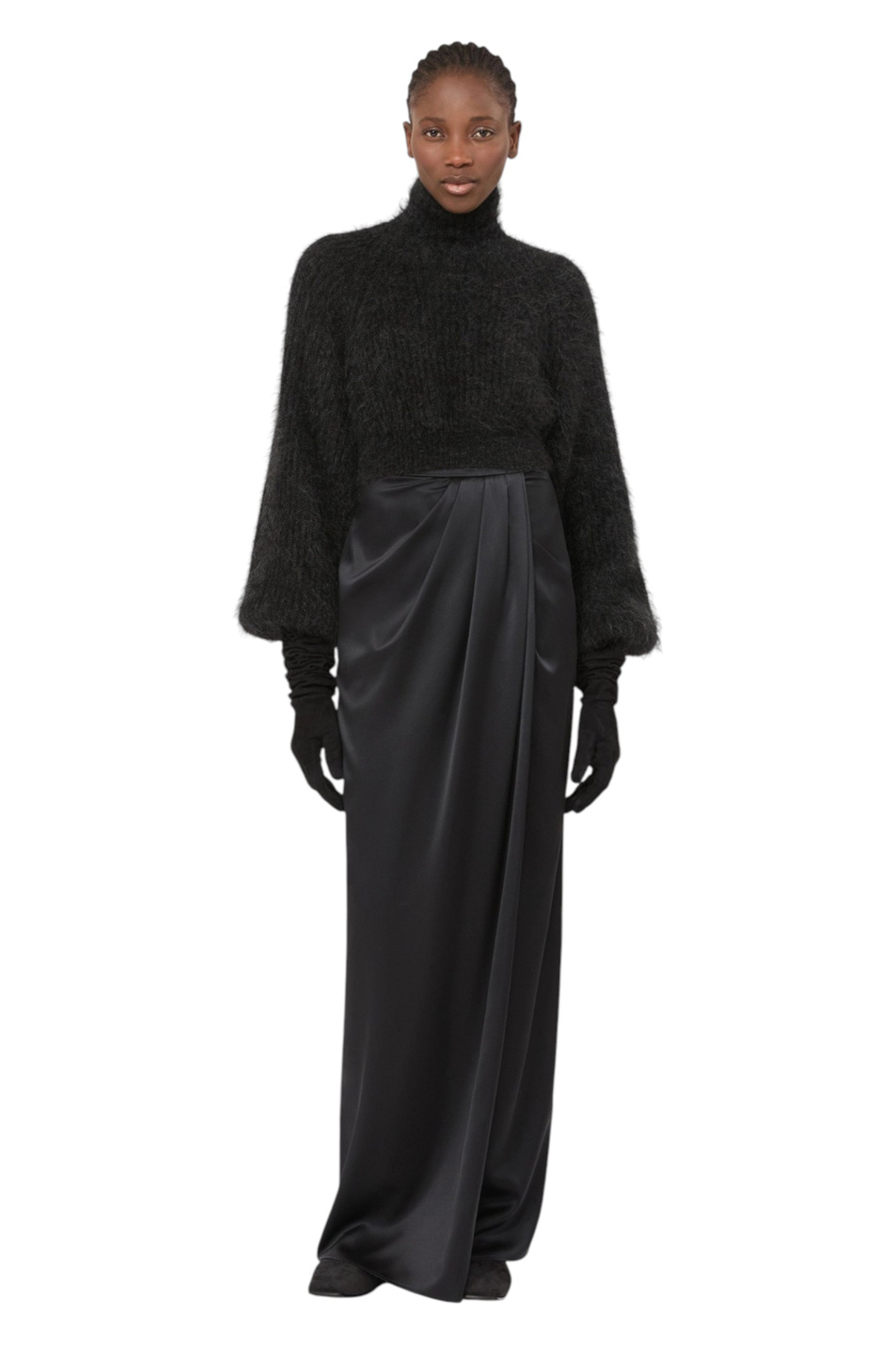 Женский Max Mara Джемпер ADORNO из смесового мохера с вырезом (цвет ), артикул 2621366313 | Фото 2