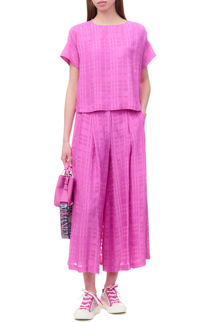 Блузка с принтом|Основной цвет:Розовый|Артикул:D4NK1E-D9900 | Фото 2