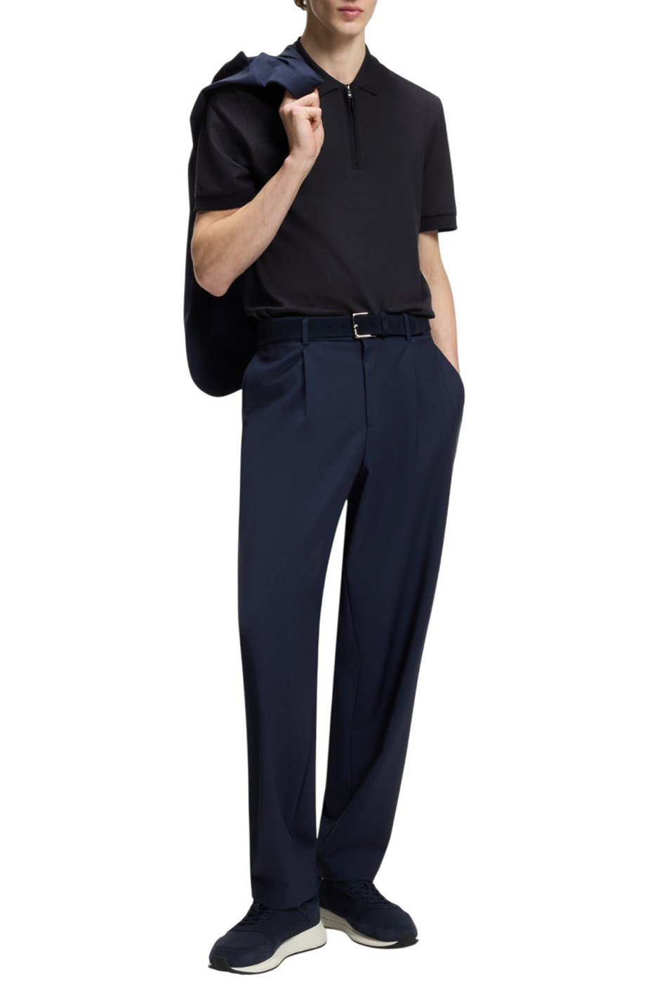 Мужской BOSS Поло Paras на молнии (цвет ), артикул 50554614 | Фото 2