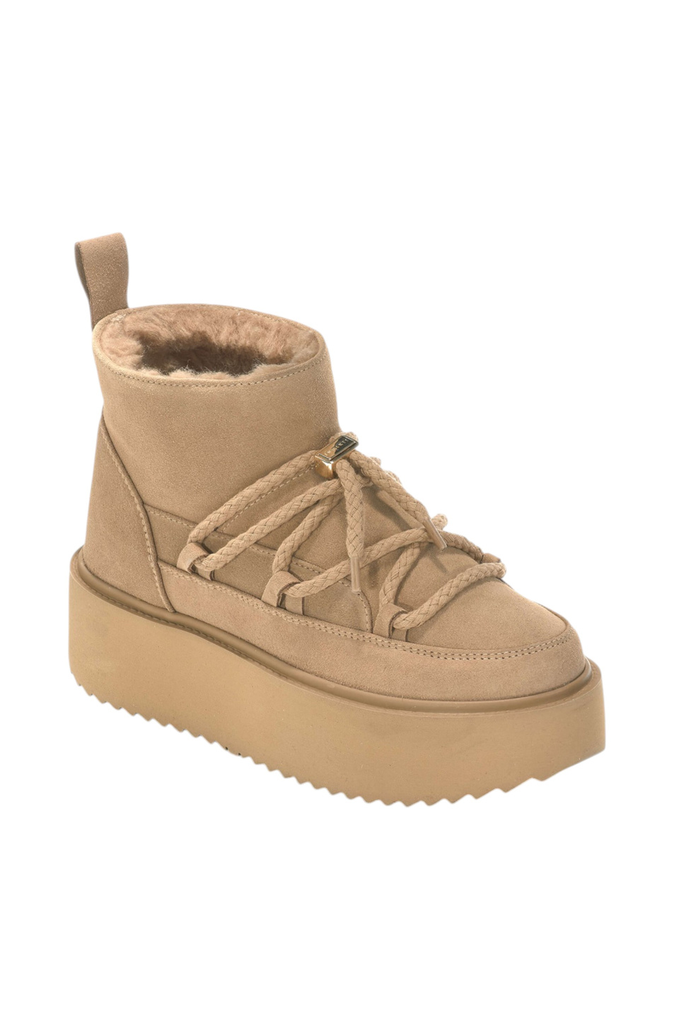 Женский Inuikii Ботинки  CLASSIC LOW PLATFORM из натуральной замши (цвет ), артикул 75204-004 | Фото 2