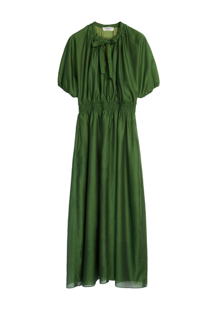 Платье CARTER с V-образным вырезом|Основной цвет:Зеленый|Артикул:92210722 | Фото 1
