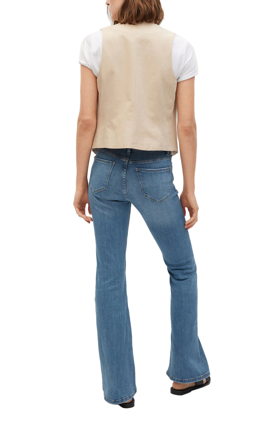 Женский Mango Расклешенные джинсы FLARE с высокой посадкой (цвет ), артикул 17051084 | Фото 4