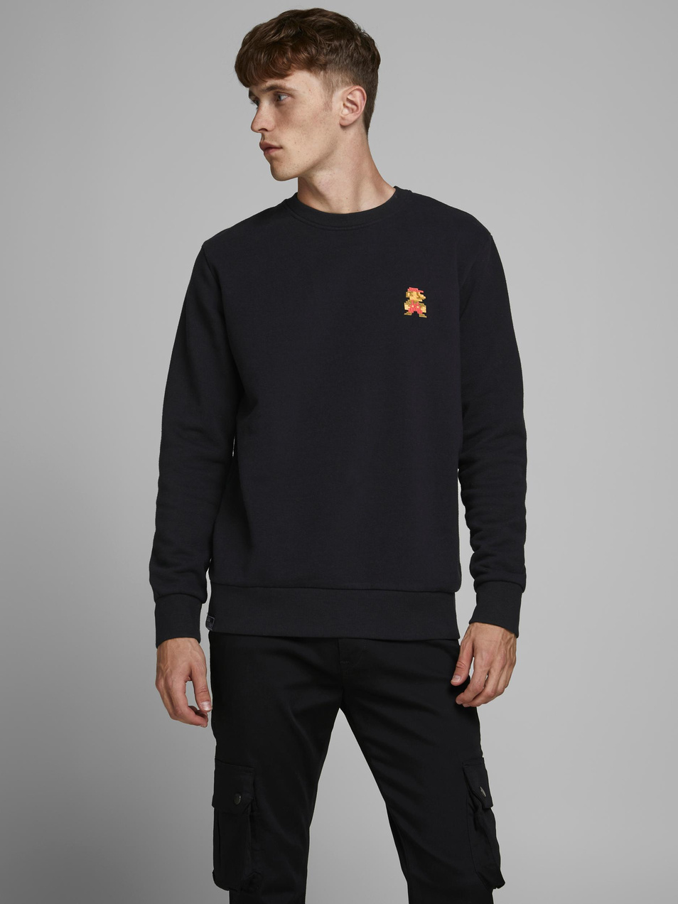 Мужской Jack & Jones Свитшот с вышивкой SUPER MARIO (цвет ), артикул 12180579 | Фото 3