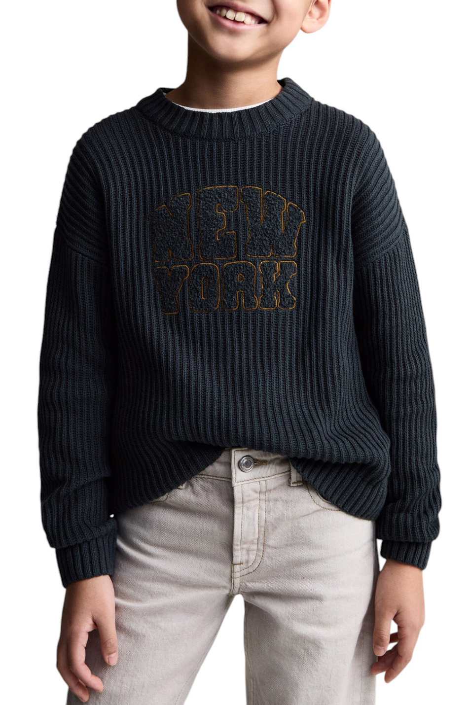 Мальчикам Mango Kids Джемпер YORK из хлопка (цвет ), артикул 87031053 | Фото 4
