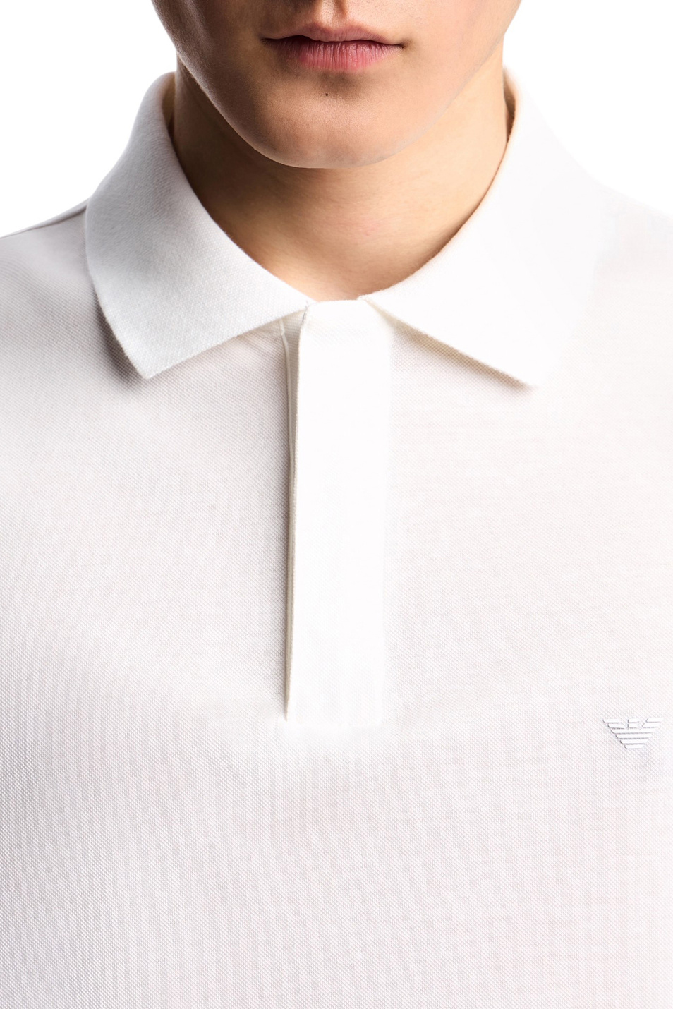 Мужской Emporio Armani Поло из хлопка (цвет ), артикул EM001146-AF13742 | Фото 5