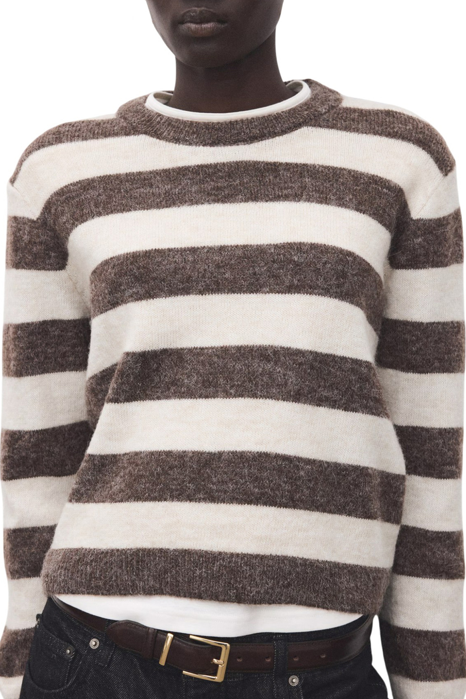 Женский Mango Свитер ARBOL в полоску (цвет ), артикул 27011310 | Фото 2