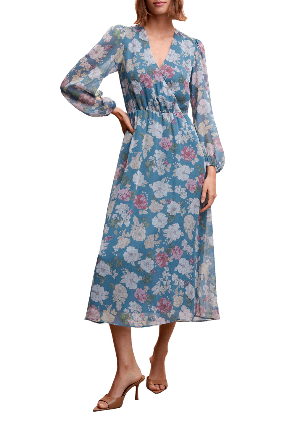 Женский Mango Платье KUK с цветочным принтом (цвет ), артикул 47035861 | Фото 2