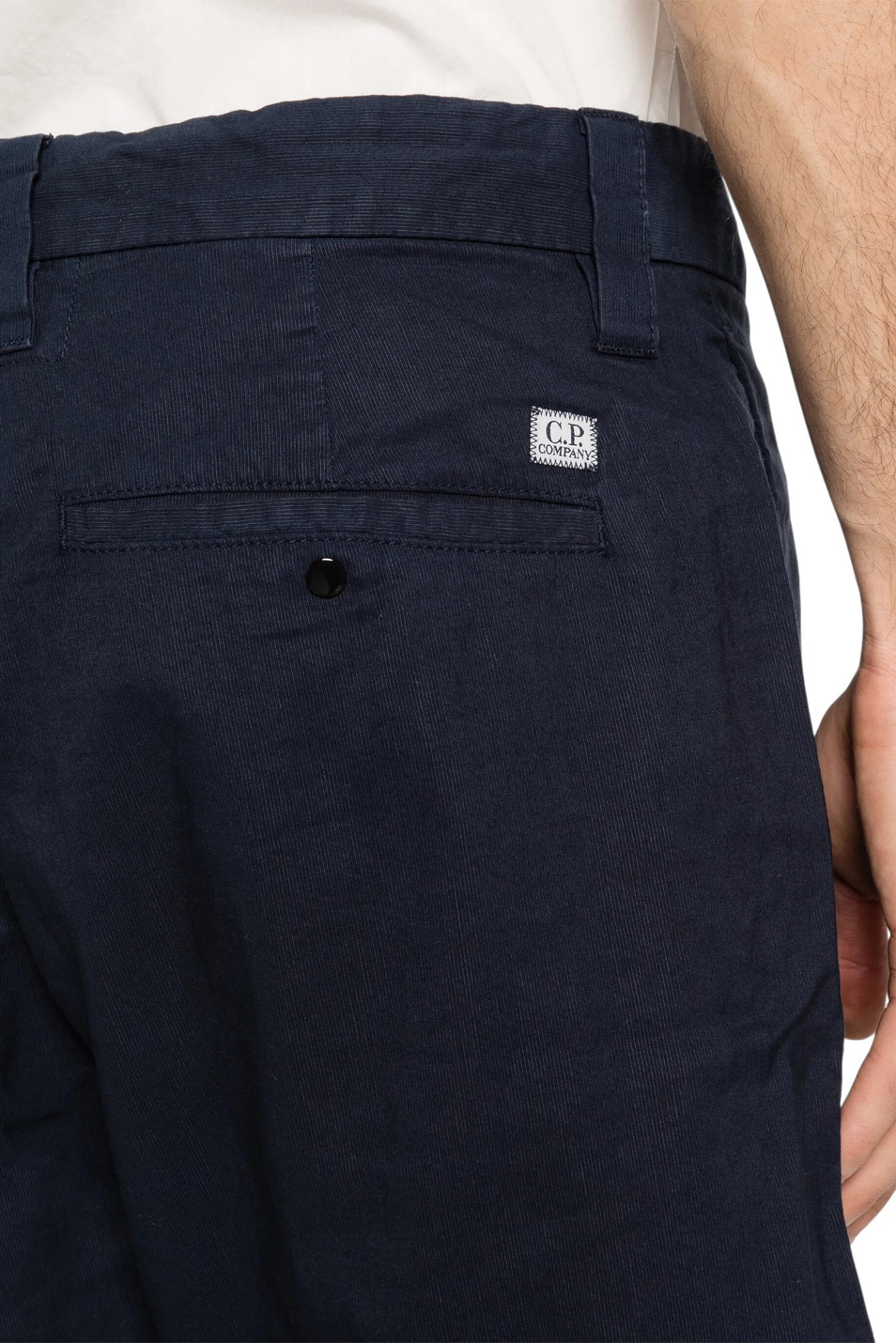 Мужской C.P. Company Шорты из хлопка и льна (цвет ), артикул 20CMBE252A110658G | Фото 5