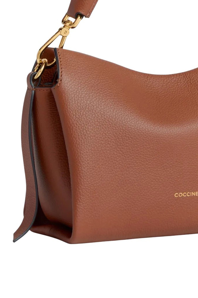 Сумка BOHEME GRANA DOUBLE из натуральной кожи с плетеной ручкой|Основной цвет:Коричневый Женский Coccinelle Сумка BOHEME GRANA DOUBLE из натуральной кожи с плетеной ручкой (цвет ), артикул E1M50580101 | Фото 4