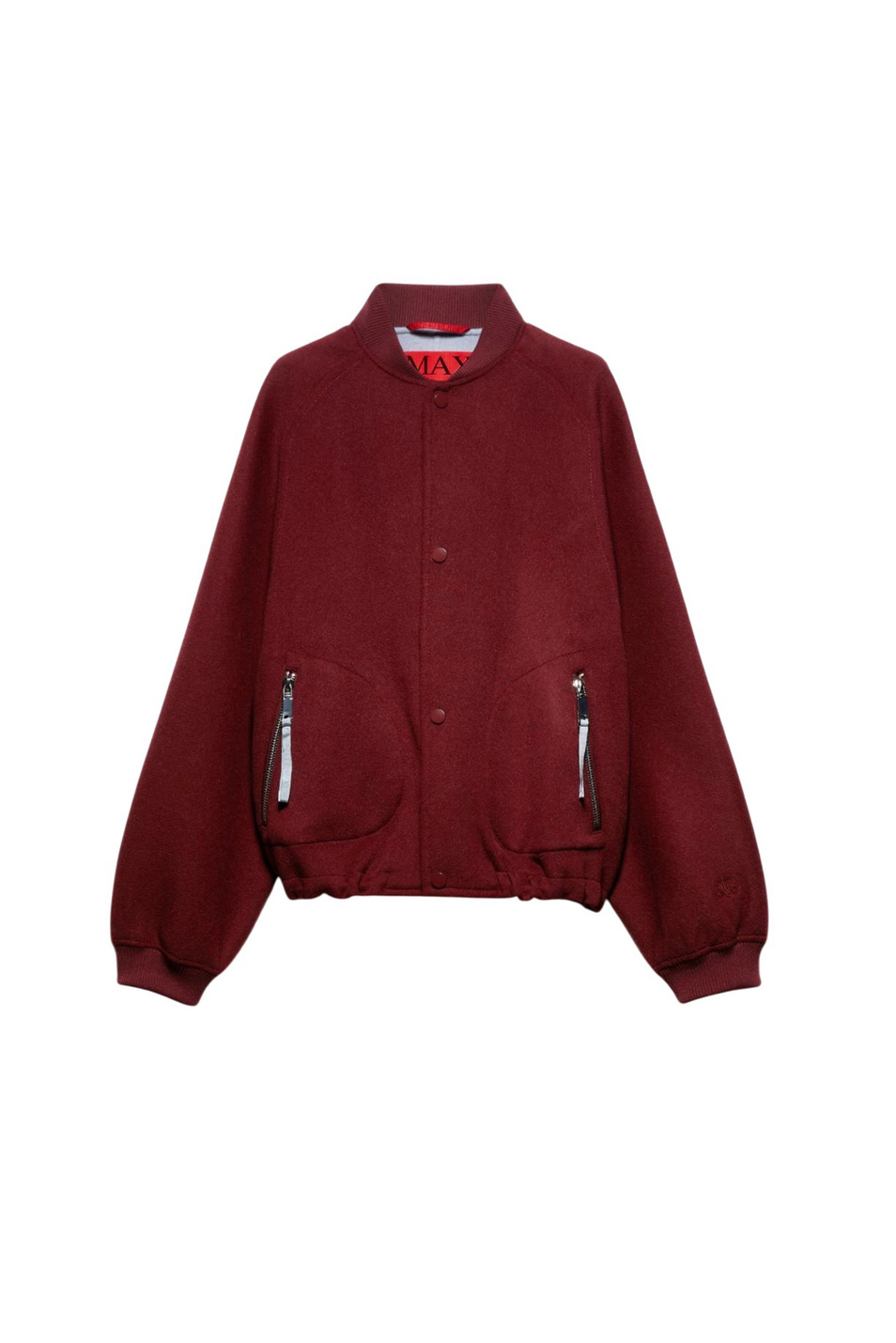 Бомбер ESTONIA из шерсти|Основной цвет:Бордовый Женский MAX&Co. Бомбер ESTONIA из шерсти (цвет ), артикул 2526086013 | Фото 1