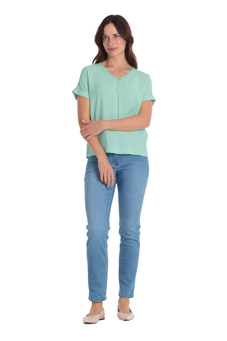 Женский Gerry Weber Футболка из вискозы (цвет ), артикул N61258 | Фото 3