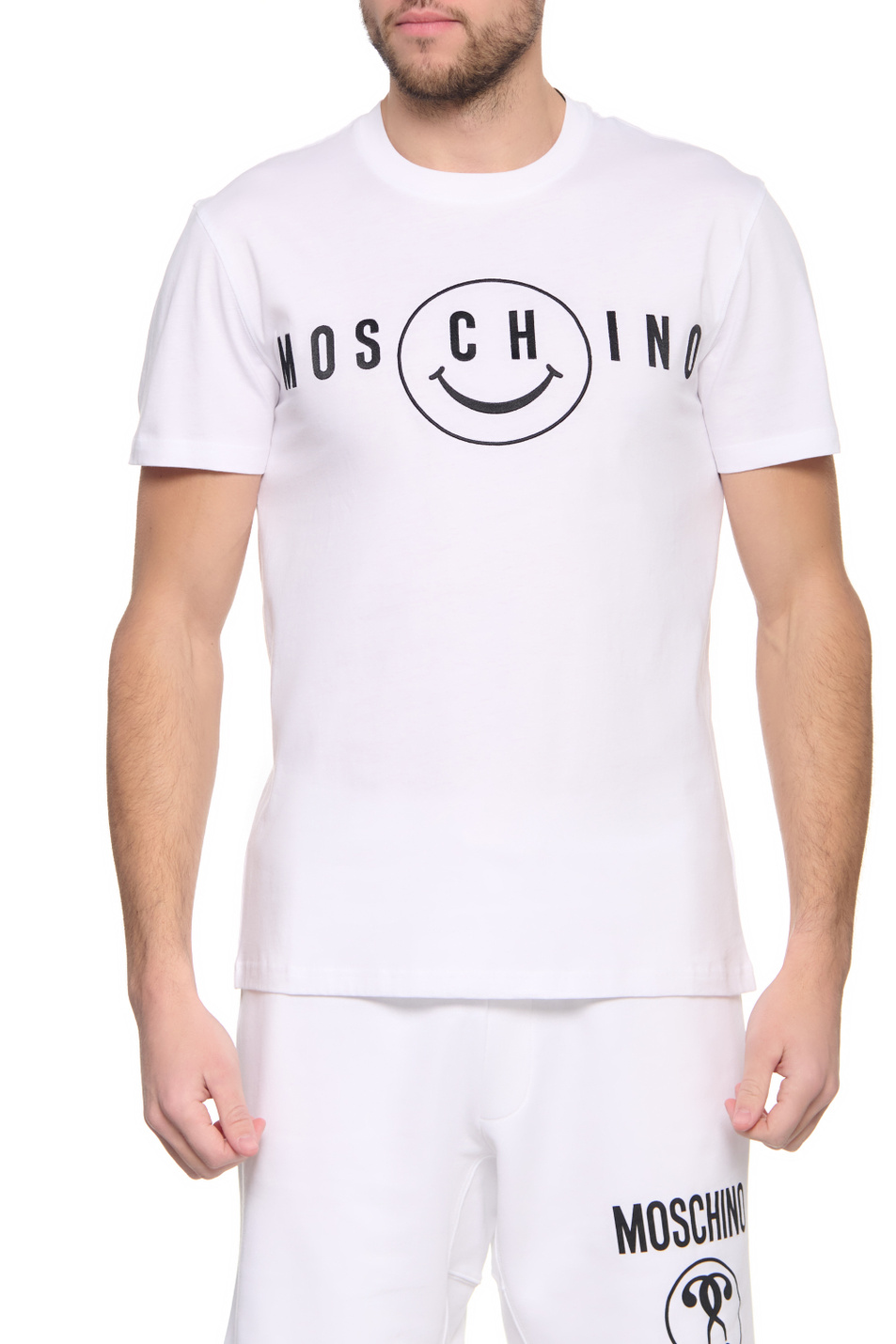 Мужской Moschino Футболка из натурального хлопка (цвет ), артикул J0719-2041 | Фото 1