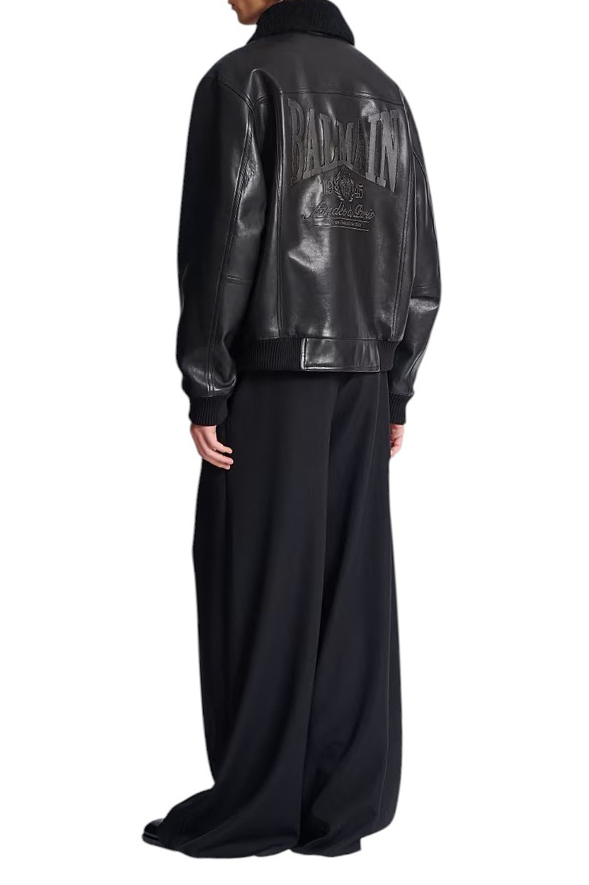 Мужской Balmain Куртка из натуральной кожи (цвет ), артикул FH0TF998LC62 | Фото 4
