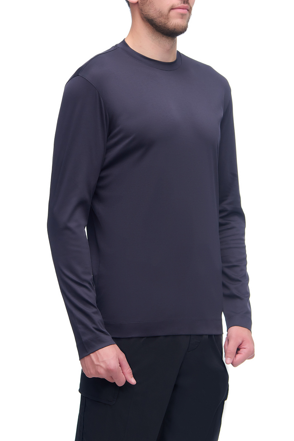 Мужской Zegna Лонгслив из натурального хлопка (цвет ), артикул VY348-ZZ642-B09 | Фото 3