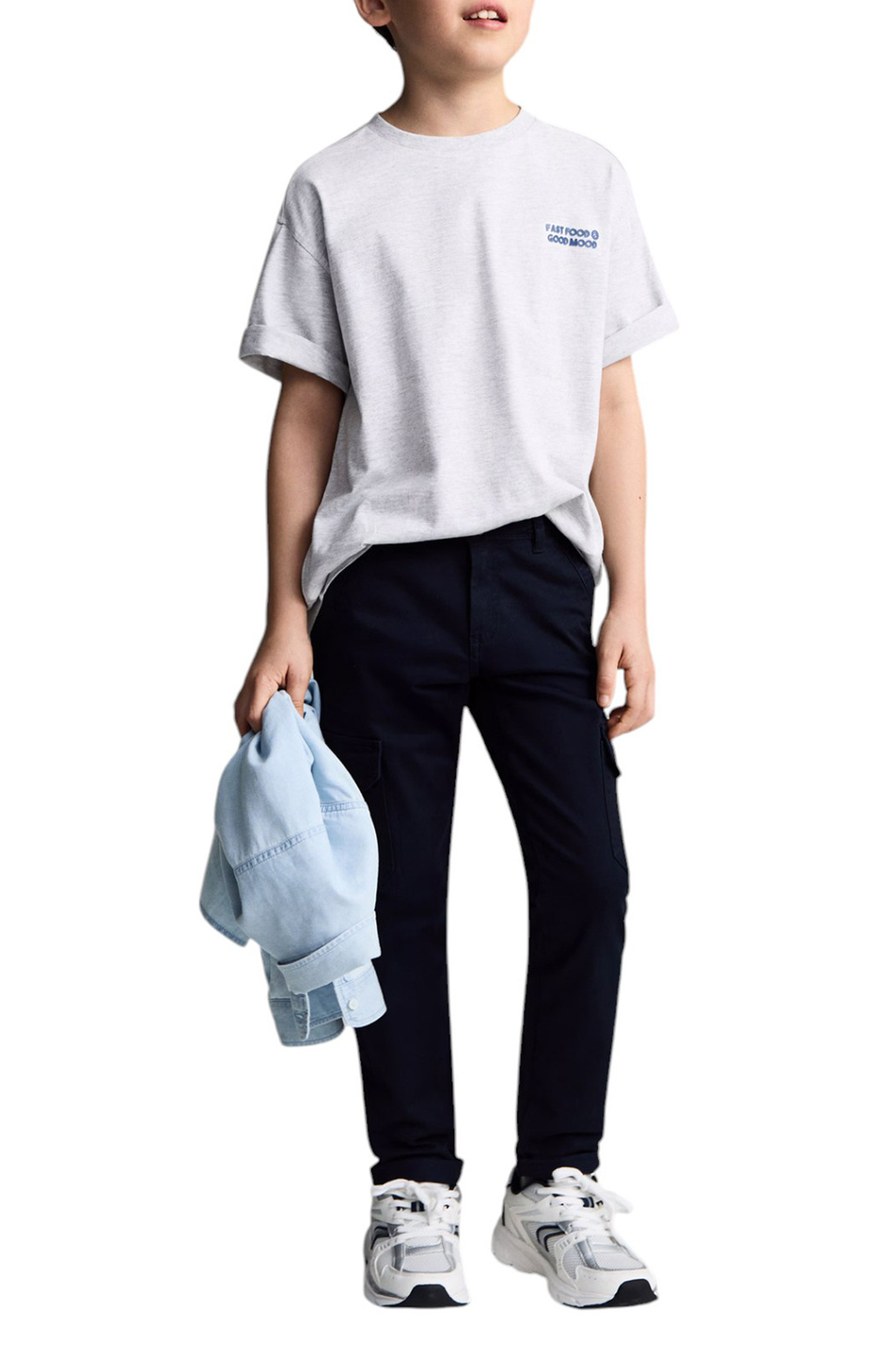 Мальчикам Mango Kids Футболка FAST из смесового хлопка (цвет ), артикул 87035139 | Фото 2