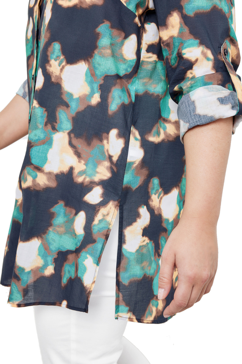 Samoon Удлиненная рубашка с принтом (цвет ), артикул 860025-21207 | Фото 4