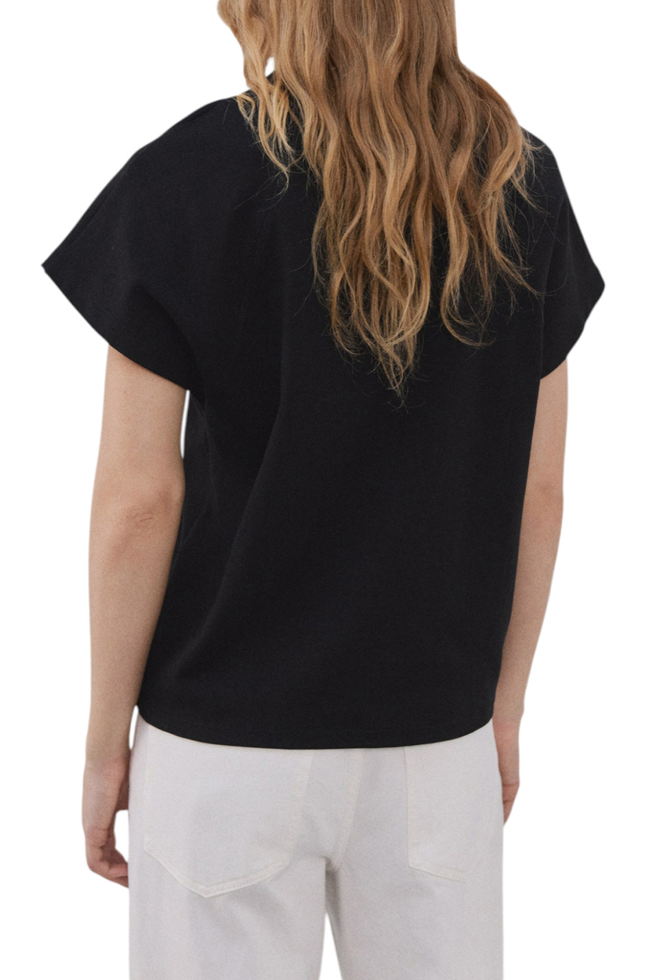 Женский Mango Футболка SEVILLA из хлопка (цвет ), артикул 27954096 | Фото 4