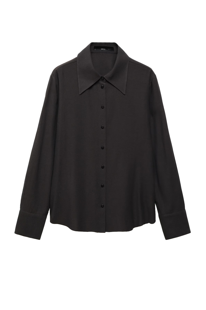 Рубашка CORONA однотонная|Основной цвет:Черный|Артикул:67084036 | Фото 1