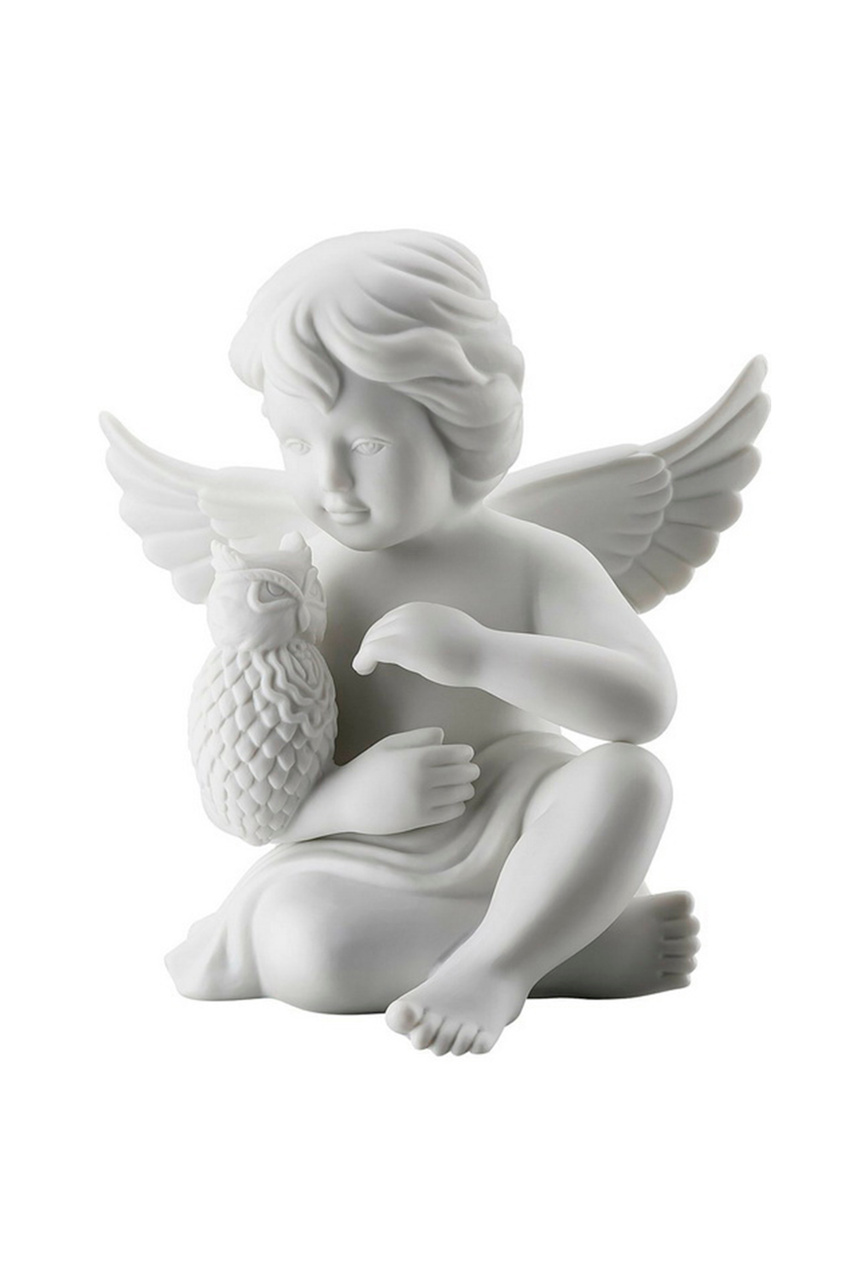 Фигурка "Ангел с совой"|Основной цвет:Белый|Артикул:69054-000102-90528 | Фото 1