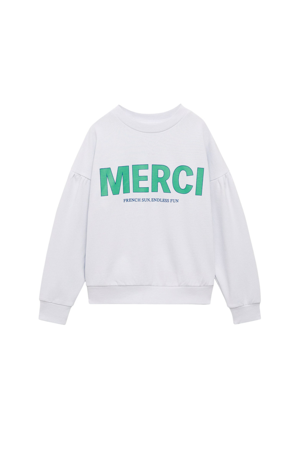 Девочкам Mango Kids Свитшот MERCI с принтом (цвет ), артикул 87086711 | Фото 1