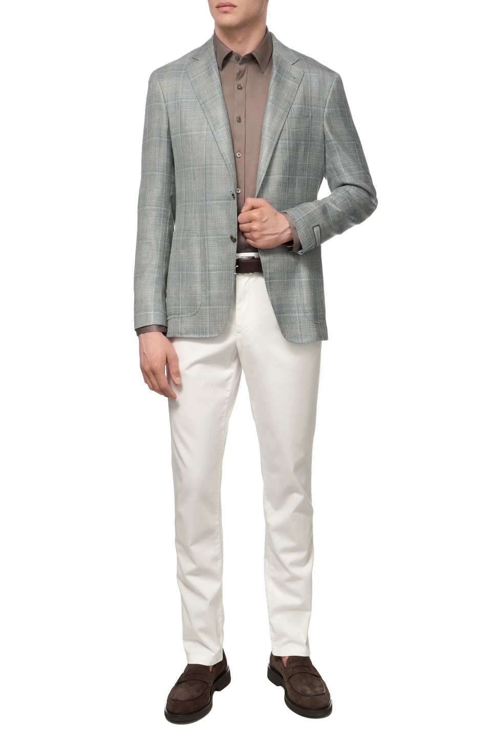 Мужской Canali Рубашка из хлопка (цвет ), артикул CSL7077GN02310 | Фото 3