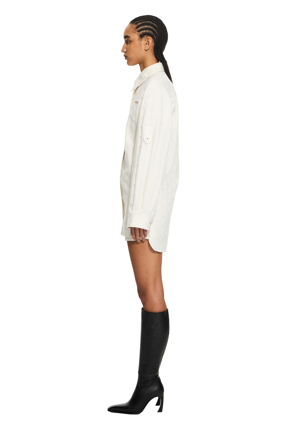 Женский Off-White Рубашка джинсовая Star Jacquard (цвет ), артикул OWYQ007S26DEN0010260 | Фото 3
