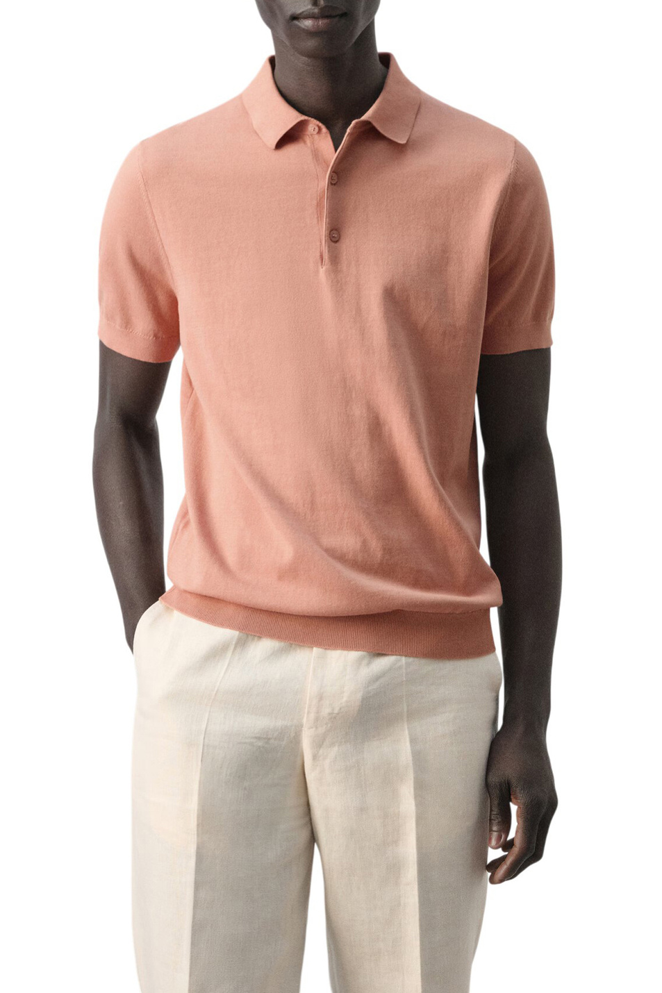 Мужской Mango Man Поло ARRAONA из хлопка (цвет ), артикул 27035945 | Фото 3