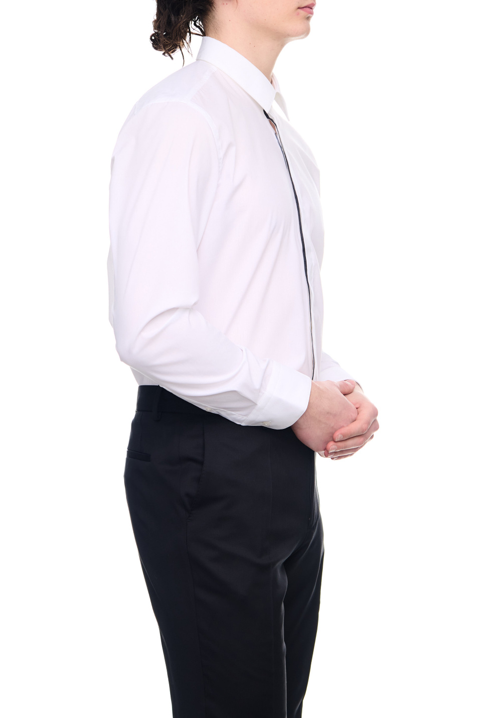 Мужской BOSS Рубашка из хлопкового поплина с потайной планкой на пуговицах (цвет ), артикул 50484505 | Фото 3