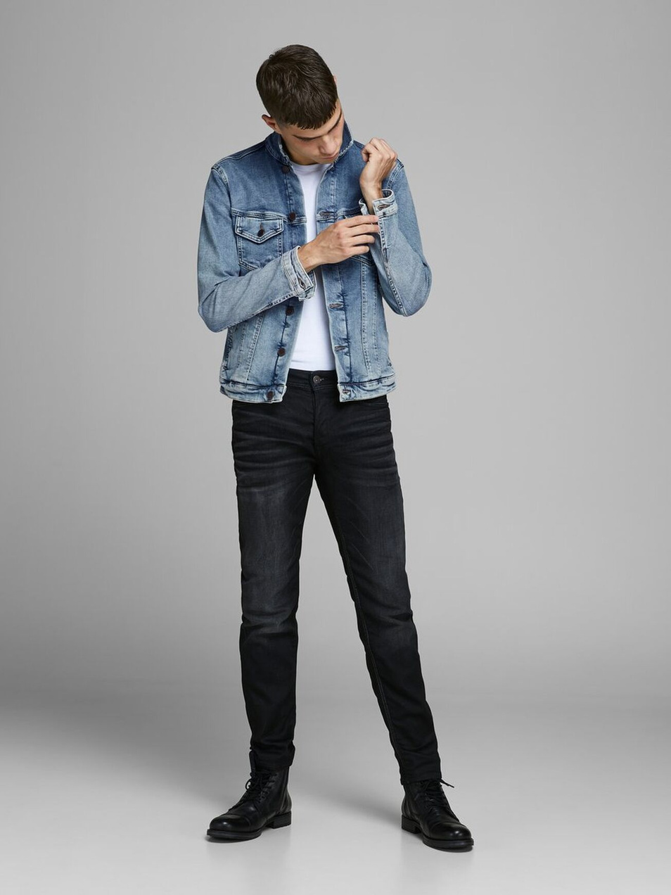 Мужской Jack & Jones Куртка джинсовая (цвет ), артикул 12154579 | Фото 3