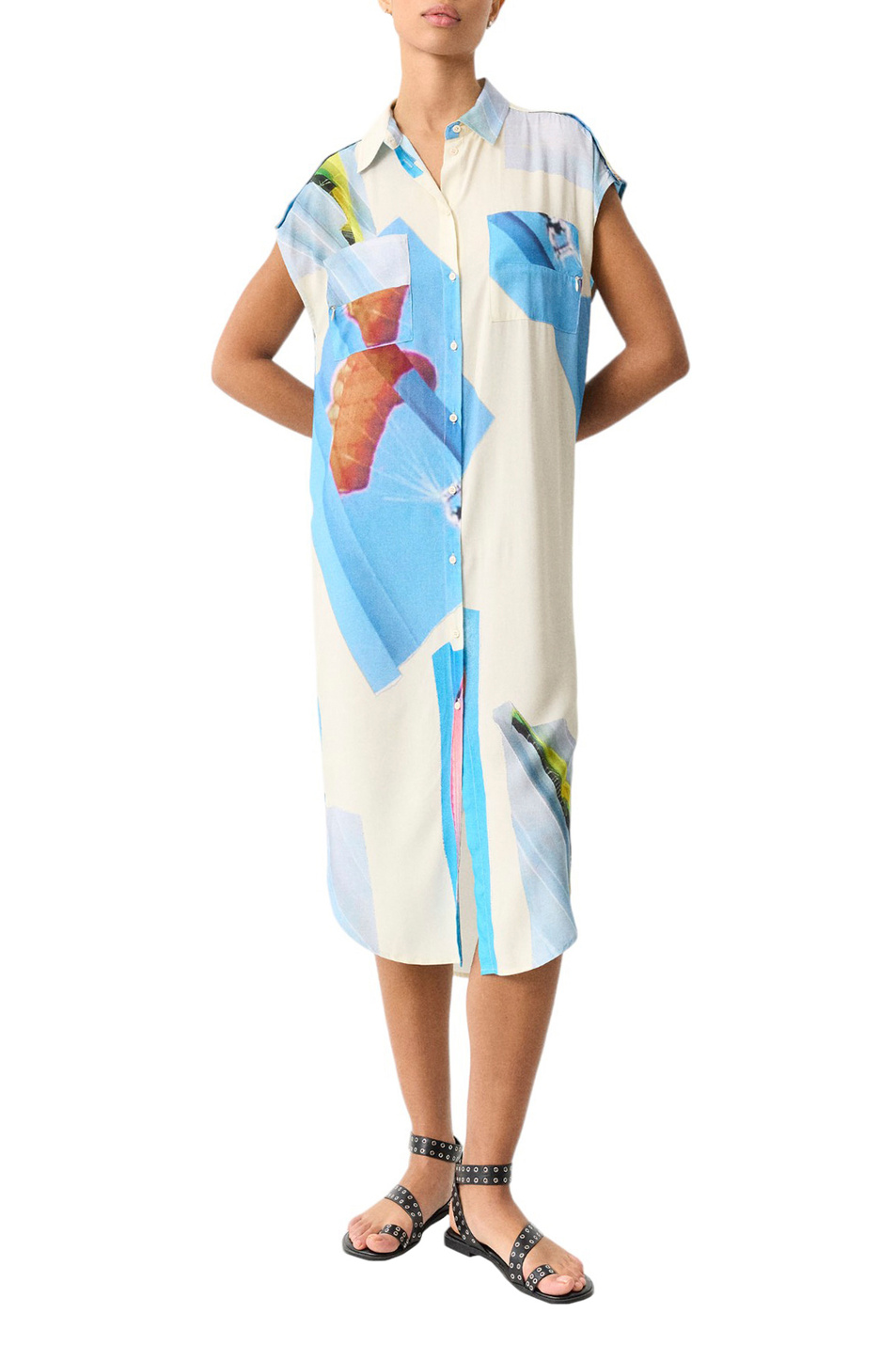 Женский Parfois Платье-рубашка с принтом (цвет ), артикул 219124 | Фото 3