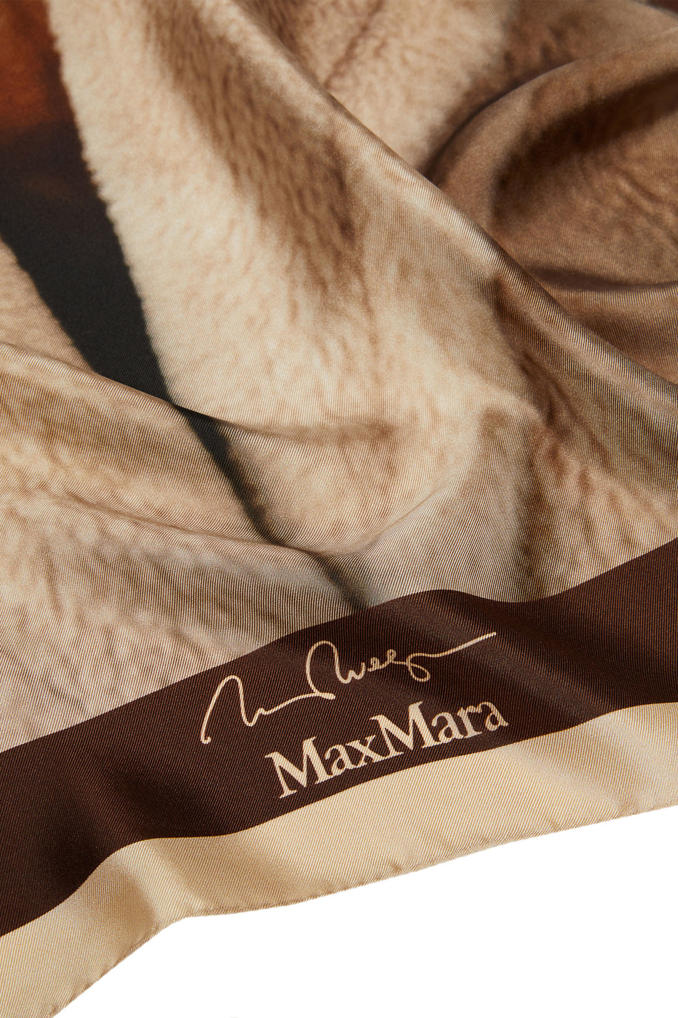 Женский Max Mara Платок CARRETEDDYDOG из натурального шелка с принтом (цвет ), артикул 2345461337 | Фото 2