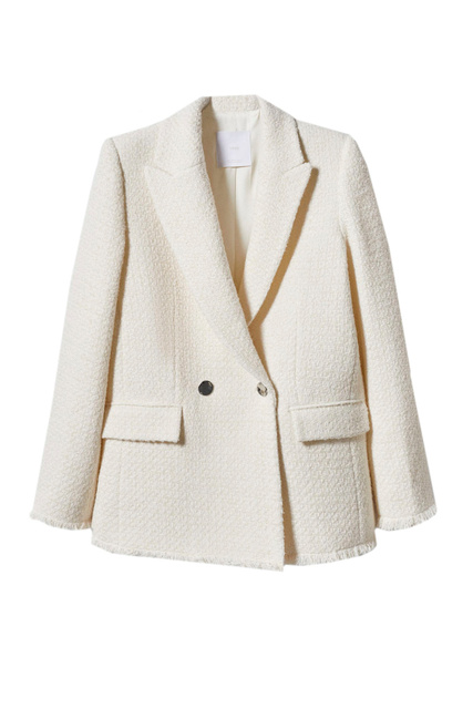 Твидовый пиджак QUINTIN|Основной цвет:Кремовый|Артикул:47065868 | Фото 1