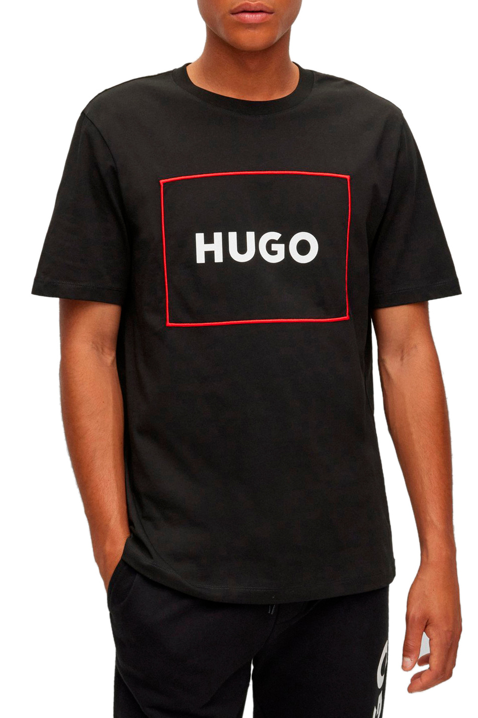 HUGO Футболка из натурального хлопка с логотипом (цвет ), артикул 50475330 | Фото 3