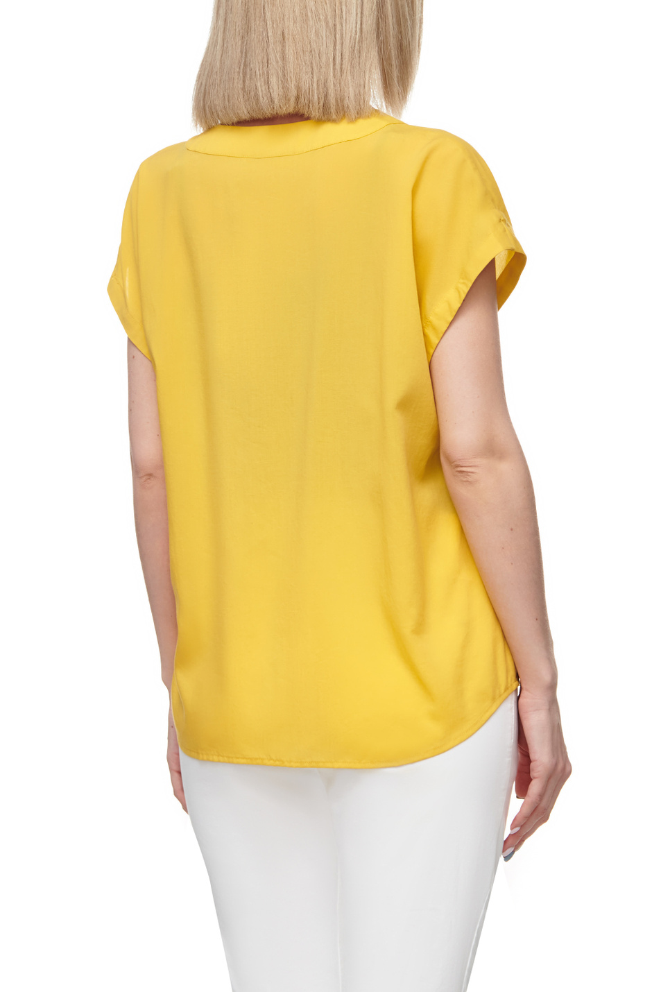 Gerry Weber Однотонная блузка с v-образным вырезом (цвет ), артикул 760036-31424 | Фото 6