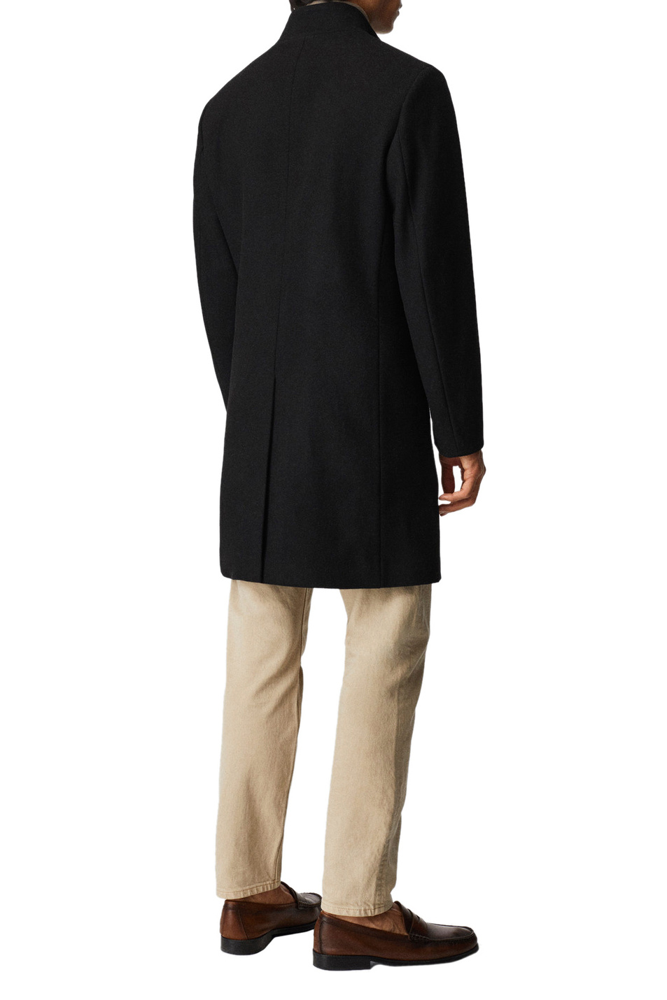 Мужской Mango Man Пальто FUNNEL из смесовой шерсти (цвет ), артикул 37924001 | Фото 3