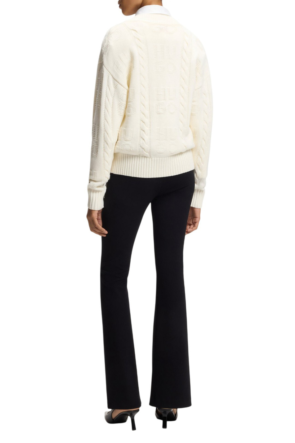 Женский HUGO Свитер Sypres из смесовой шерсти (цвет ), артикул 50554075 | Фото 4