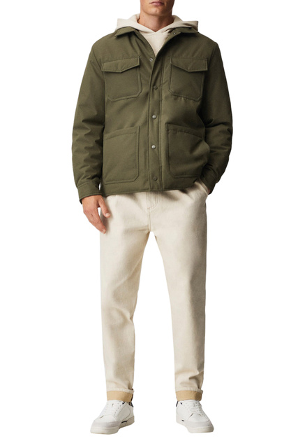 Утепленная куртка KOBE на кнопках|Основной цвет:Хаки|Артикул:37015907 | Фото 2