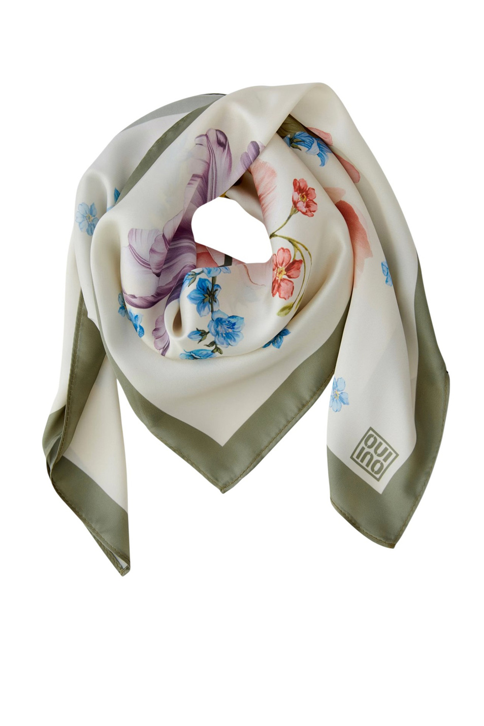 Женский OUI Платок с цветочным принтом (цвет ), артикул 96804 | Фото 1