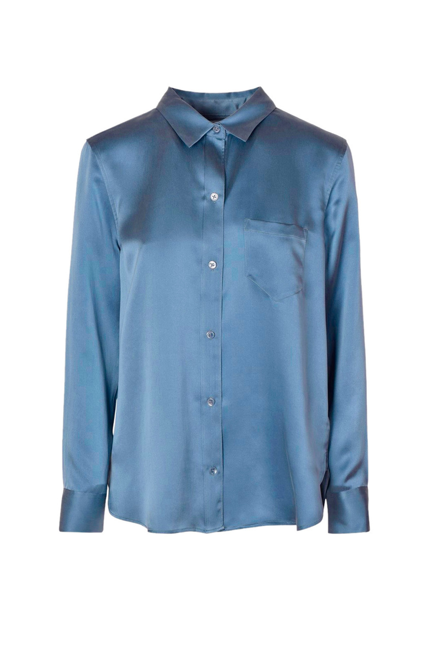 Блузка LEEMA W из натурального шелка|Основной цвет:Синий|Артикул:L21E577P | Фото 1