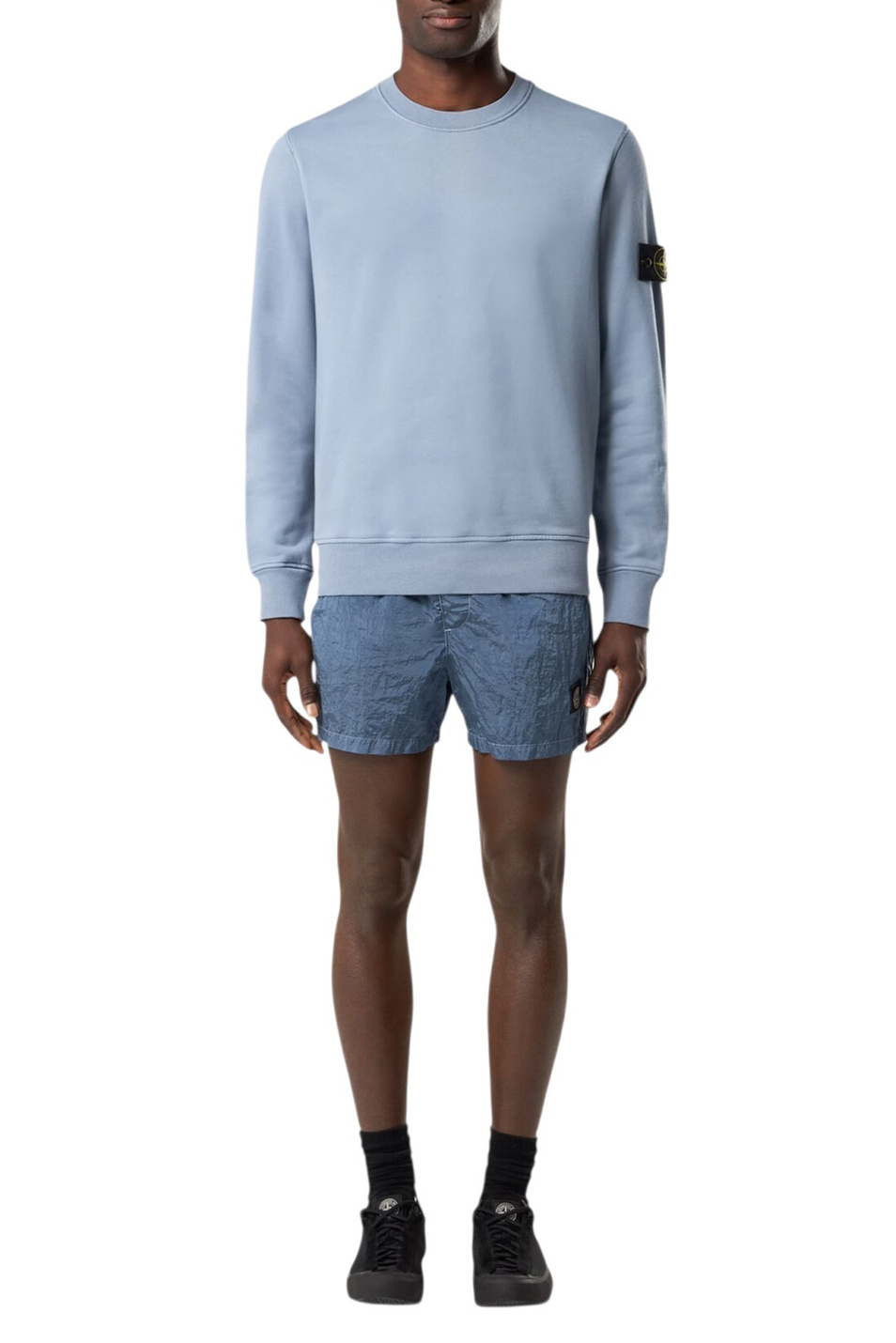 Мужской Stone Island Свитшот хлопкового флиса (цвет ), артикул L1S156100060-S0051 | Фото 3