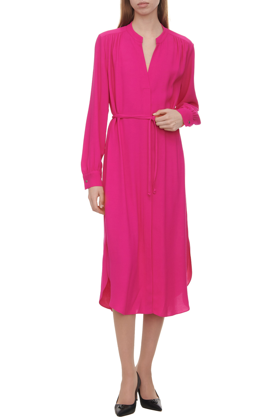 Женский BOSS Платье-рубашка с поясом (цвет ), артикул 50496388 | Фото 1