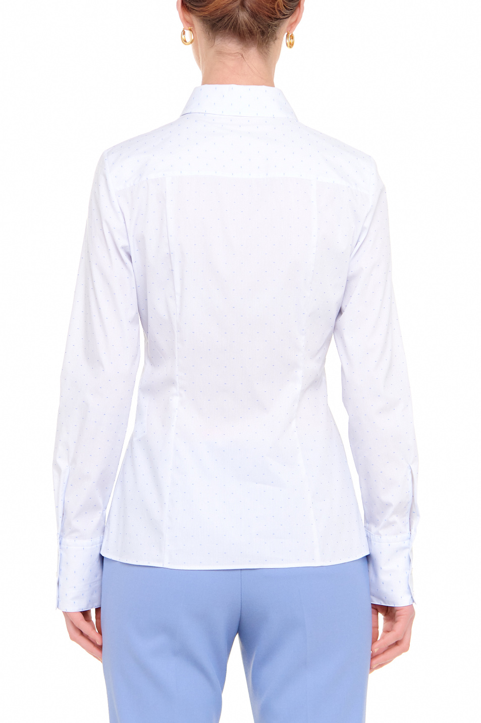Женский HUGO Рубашка с узором из эластичного поплина (цвет ), артикул 50451290 | Фото 5