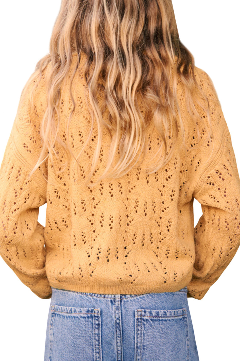 Девочкам Mango Kids Кардиган ISLA с V-образным вырезом (цвет ), артикул 27074423 | Фото 4