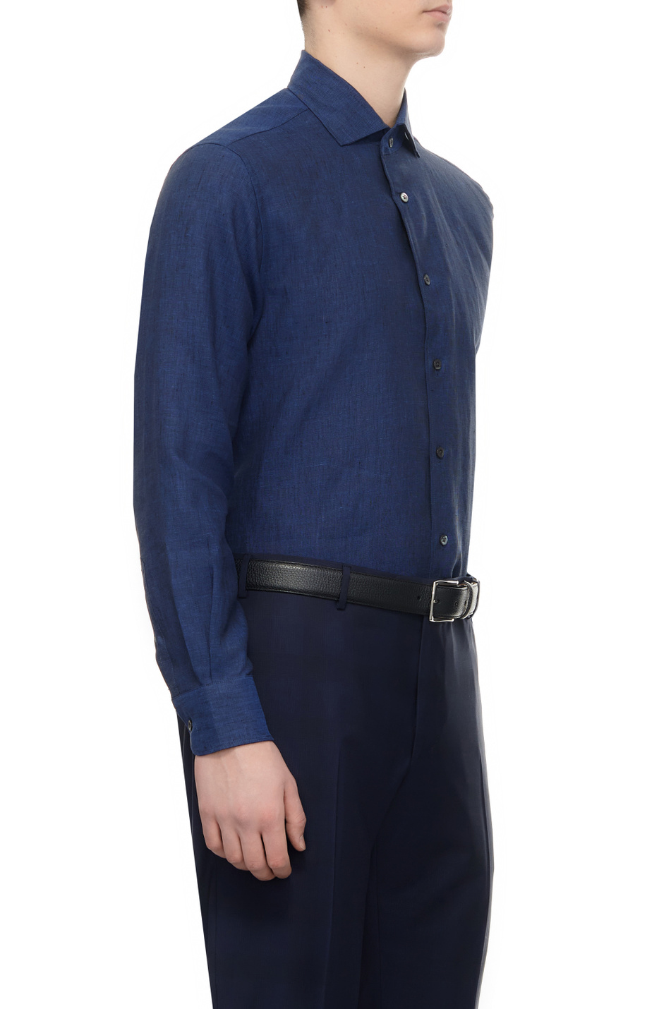 Мужской Corneliani Рубашка из чистого льна (цвет ), артикул 93P201-9311091 | Фото 3