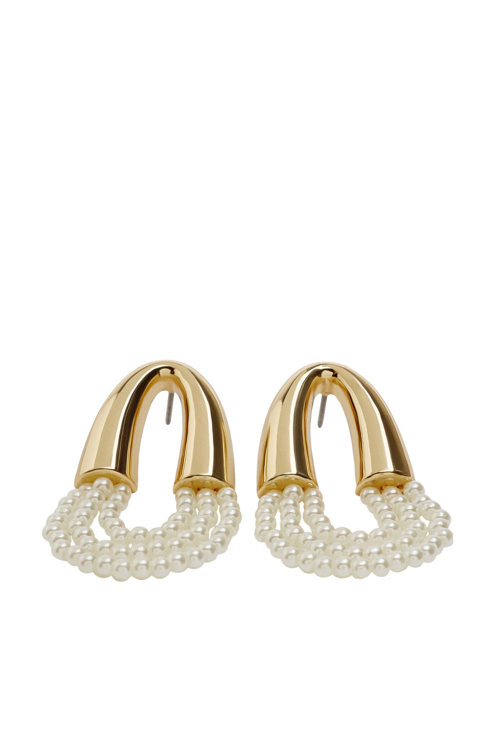 Серьги с искусственным жемчугом|Основной цвет:Белый Женский Parfois Серьги с искусственным жемчугом (цвет ), артикул 239444 | Фото 2