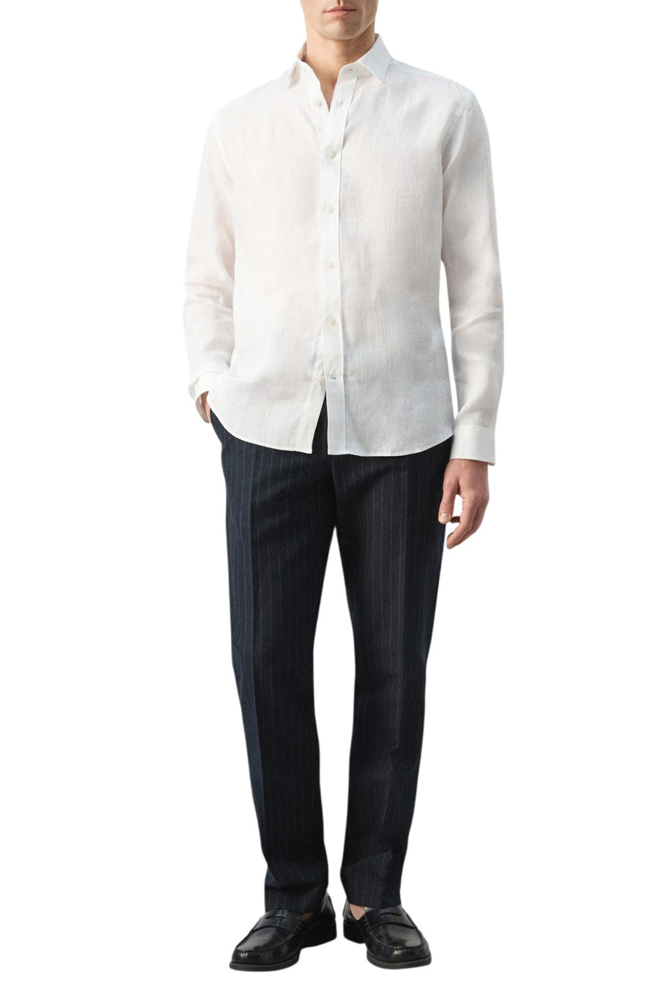 Мужской Mango Man Рубашка PARROT из льна (цвет ), артикул 27085939 | Фото 2