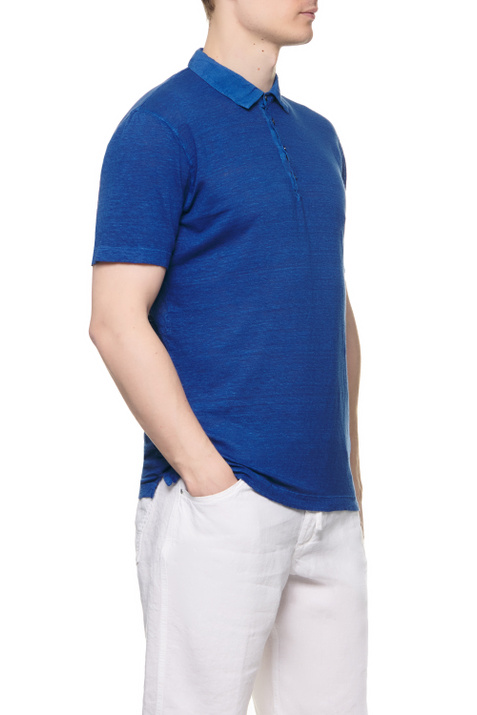 120% Lino Рубашка поло из чистого льна ( цвет), артикул V0M7282000E908S00 | Фото 3