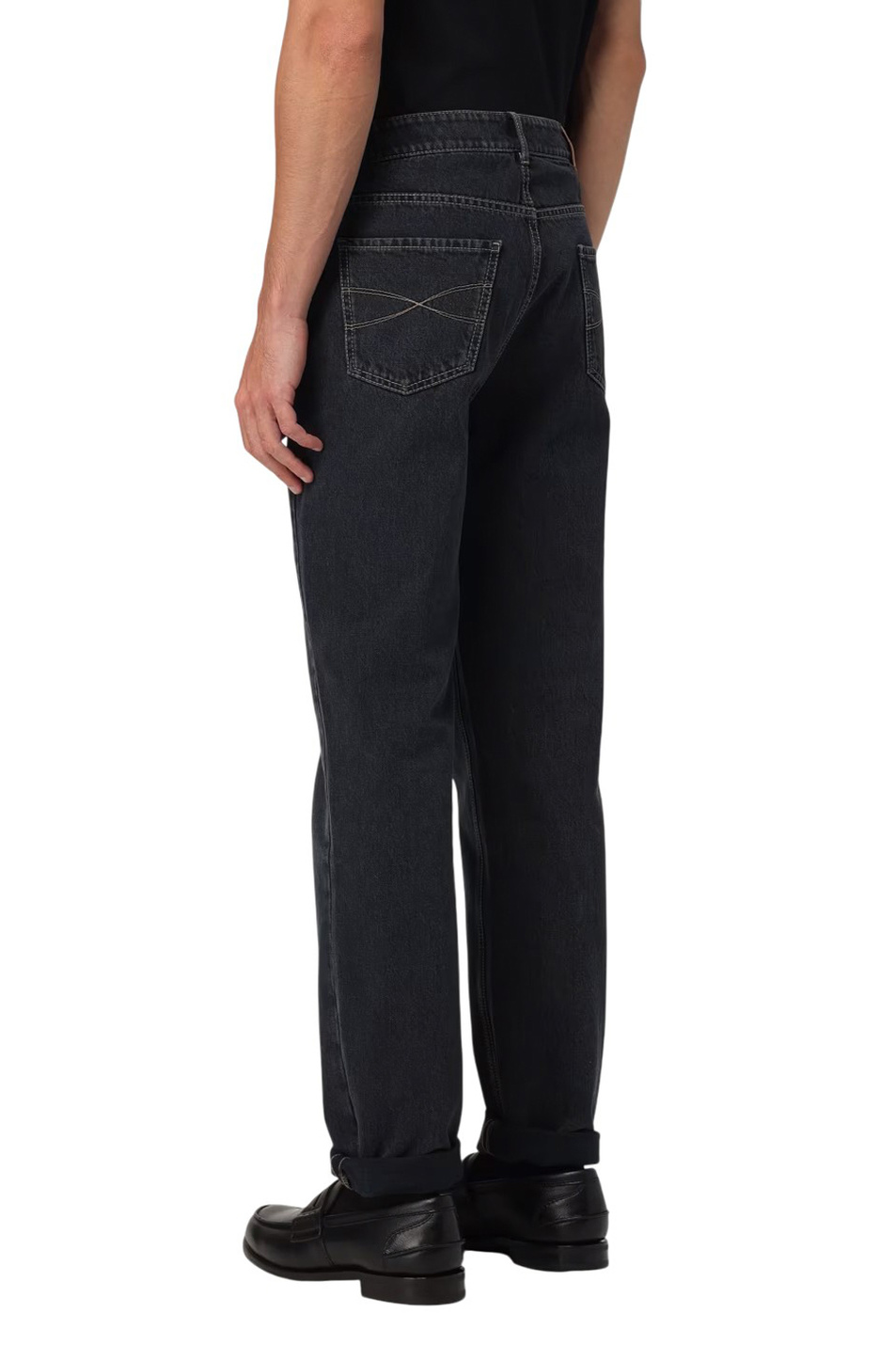 Мужской Brunello Cucinelli Джинсы из хлопка (цвет ), артикул M235PD3210 | Фото 5