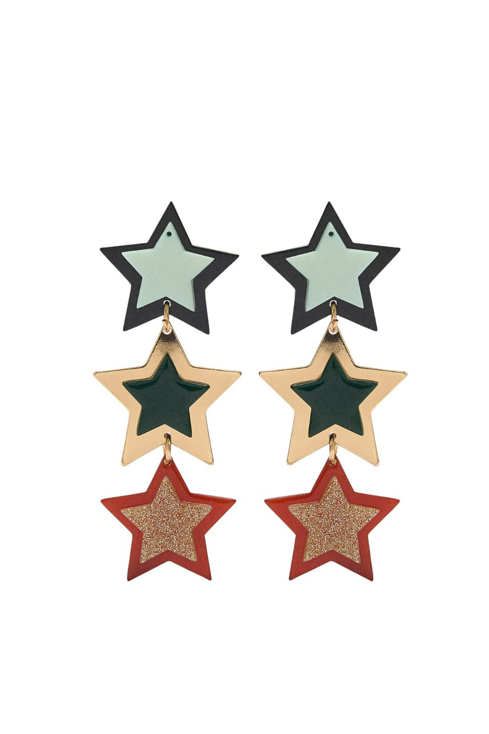 Женский Parfois Серьги с разноцветными звёздами (цвет ), артикул 244175 | Фото 1