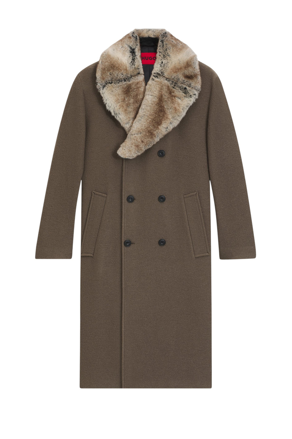 Мужской HUGO Пальто Macario из шерсти со съемным воротником (цвет ), артикул 50546526 | Фото 1